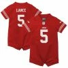 Nike Infant Trey Lance Scarlet San Francisco 49ers Romper Game Jersey 1 Nike Infant Trey Lance Scarlet San Francisco 49ers Romper Game Jersey -Fanatics DSCO1148310460 2946
