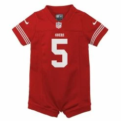 Nike Infant Trey Lance Scarlet San Francisco 49ers Romper Game Jersey 8 Nike Infant Trey Lance Scarlet San Francisco 49ers Romper Game Jersey -Fanatics DSCO1148310460 2946 ALT2