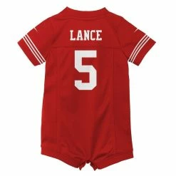 Nike Infant Trey Lance Scarlet San Francisco 49ers Romper Game Jersey 9 Nike Infant Trey Lance Scarlet San Francisco 49ers Romper Game Jersey -Fanatics DSCO1148310460 2946 ALT3