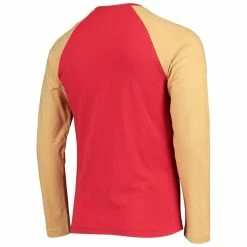 New Era Men's Scarlet/Gold San Francisco 49ers League Raglan Long Sleeve T-Shirt -Fanatics DSCO1148310924 GOLDRE ALT3