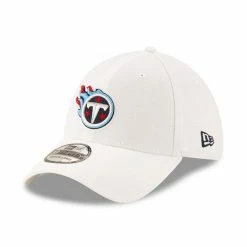 New Era Men's White Tennessee Titans Iced 39THIRTY Flex Hat