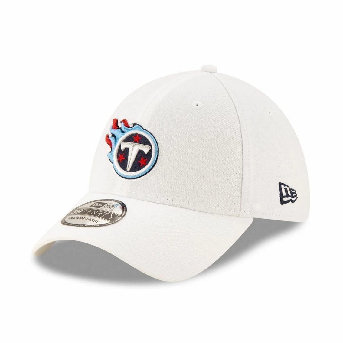 New Era Men's White Tennessee Titans Iced 39THIRTY Flex Hat 4 New Era Men's White Tennessee Titans Iced 39THIRTY Flex Hat - Image 2