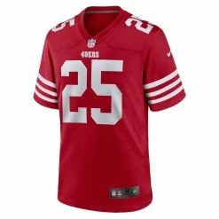 Nike Men's Elijah Mitchell Scarlet San Francisco 49ers Team Player Game Jersey 8 Nike Men's Elijah Mitchell Scarlet San Francisco 49ers Team Player Game Jersey -Fanatics DSCO1148311114 2946 ALT2