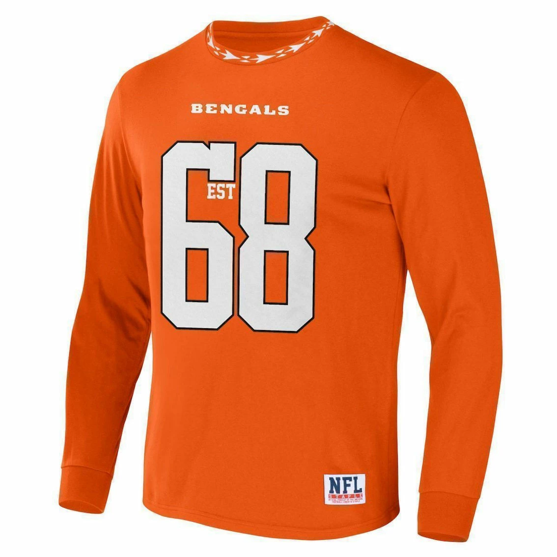 Staple Men's NFL X Orange Cincinnati Bengals Core Team Long Sleeve T-Shirt 5 Staple Men's NFL X Orange Cincinnati Bengals Core Team Long Sleeve T-Shirt - Image 3