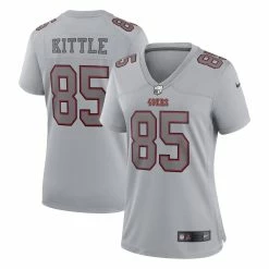 Nike Women's George Kittle Gray San Francisco 49ers Atmosphere Fashion Game Jersey 7 Nike Women's George Kittle Gray San Francisco 49ers Atmosphere Fashion Game Jersey -Fanatics DSCO1148311617 1927 ALT1