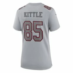 Nike Women's George Kittle Gray San Francisco 49ers Atmosphere Fashion Game Jersey 9 Nike Women's George Kittle Gray San Francisco 49ers Atmosphere Fashion Game Jersey -Fanatics DSCO1148311617 1927 ALT3