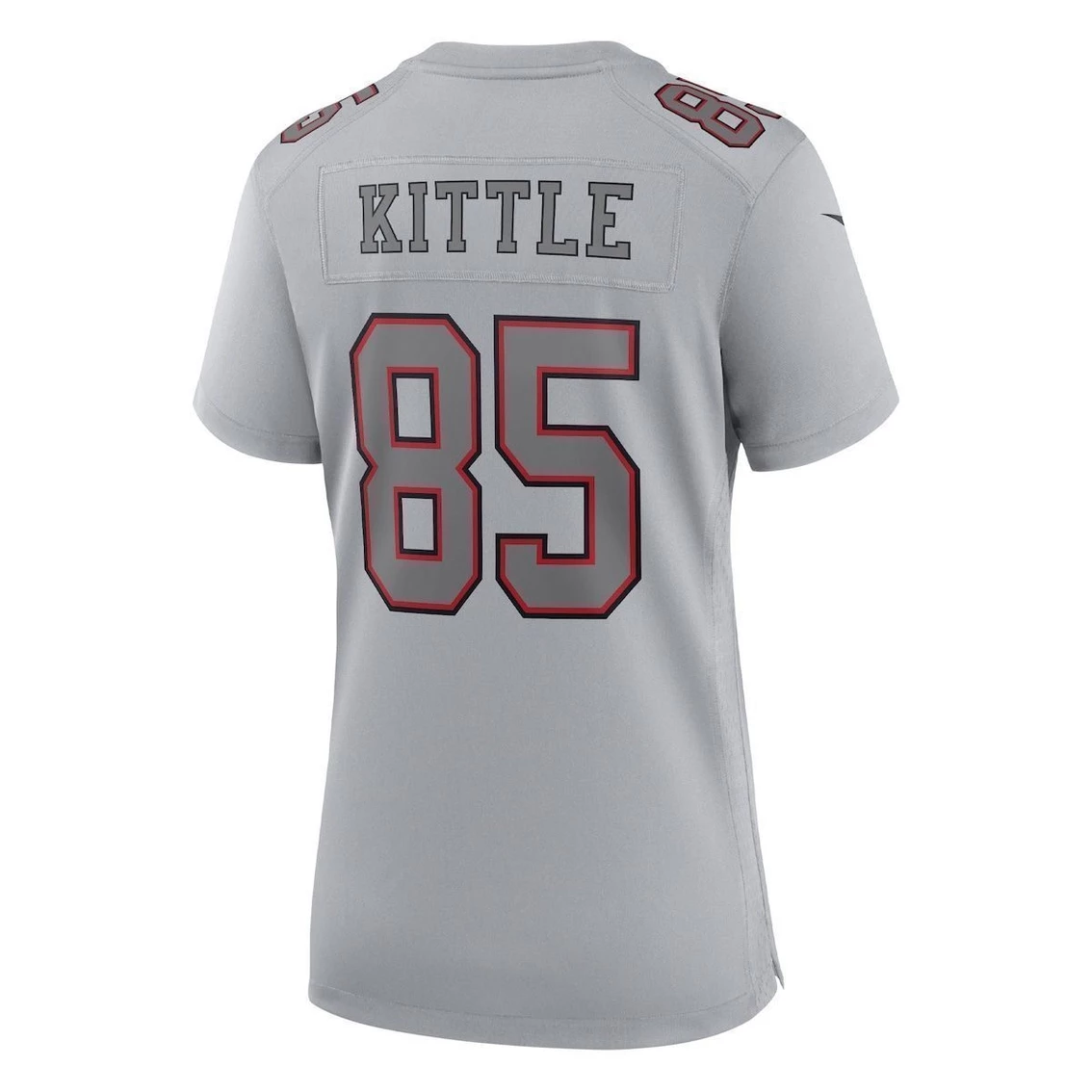 Nike Women's George Kittle Gray San Francisco 49ers Atmosphere Fashion Game Jersey 6 Nike Women's George Kittle Gray San Francisco 49ers Atmosphere Fashion Game Jersey - Image 4