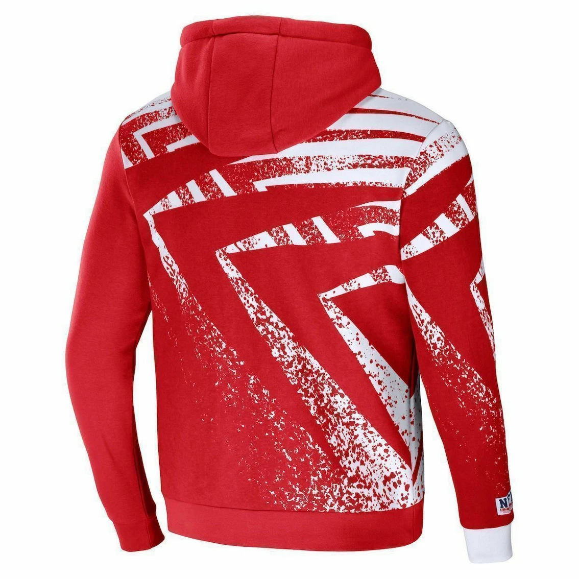 Staple Men's NFL X Red San Francisco 49ers All Over Print Pullover Hoodie 6 Staple Men's NFL X Red San Francisco 49ers All Over Print Pullover Hoodie - Image 4