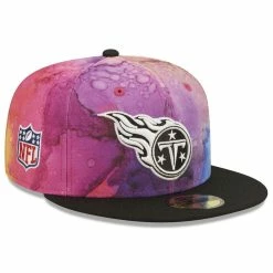 New Era Men's Pink/Black Tennessee Titans 2022 NFL Crucial Catch 59FIFTY Fitted Hat -Fanatics DSCO1148312192 2518 ALT1