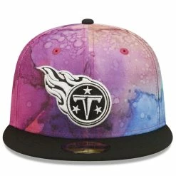 New Era Men's Pink/Black Tennessee Titans 2022 NFL Crucial Catch 59FIFTY Fitted Hat -Fanatics DSCO1148312192 2518 ALT2