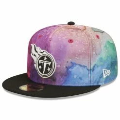 New Era Men's Pink/Black Tennessee Titans 2022 NFL Crucial Catch 59FIFTY Fitted Hat -Fanatics DSCO1148312192 2518 ALT3