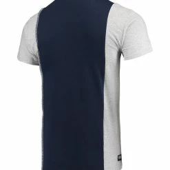 Refried Apparel Men's Navy/Gray Tennessee Titans Sustainable Upcycled Split T-Shirt -Fanatics DSCO1148312335 1320 ALT3