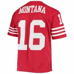 Mitchell & Ness Men's Joe Montana Scarlet San Francisco 49ers Legacy Replica Jersey 9 Mitchell & Ness Men's Joe Montana Scarlet San Francisco 49ers Legacy Replica Jersey -Fanatics DSCO1148312556 2946 ALT3