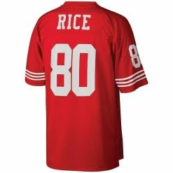 Mitchell & Ness Men's Jerry Rice Scarlet San Francisco 49ers Big & Tall 1990 Retired Player Replica Jersey 9 Mitchell & Ness Men's Jerry Rice Scarlet San Francisco 49ers Big & Tall 1990 Retired Player Replica Jersey -Fanatics DSCO1148312703 2946 ALT3