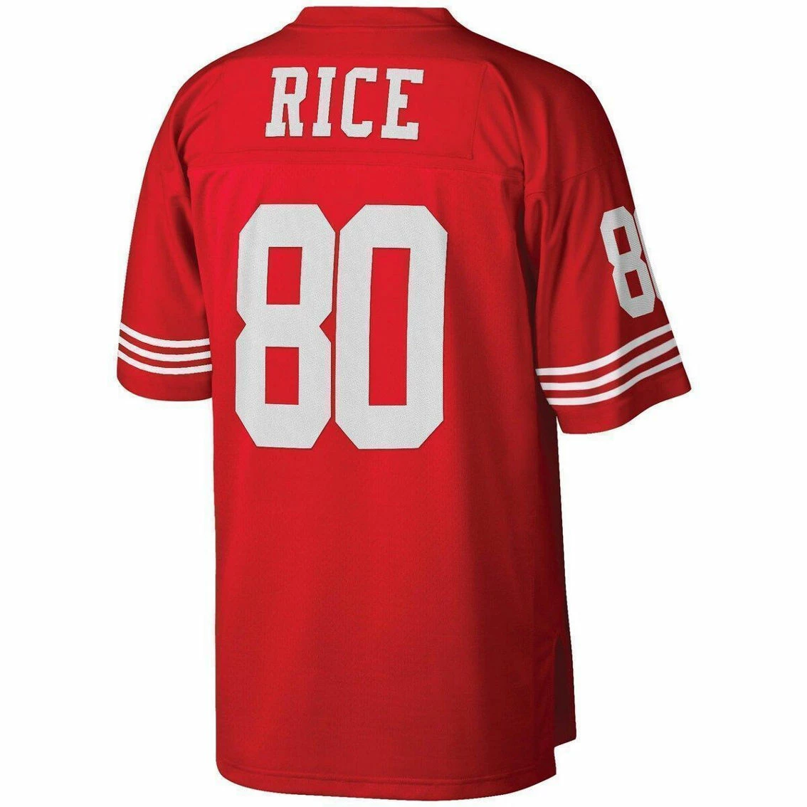 Mitchell & Ness Men's Jerry Rice Scarlet San Francisco 49ers Big & Tall 1990 Retired Player Replica Jersey 6 Mitchell & Ness Men's Jerry Rice Scarlet San Francisco 49ers Big & Tall 1990 Retired Player Replica Jersey - Image 4
