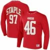Staple Men's NFL X Red San Francisco 49ers Core Team Long Sleeve T-Shirt