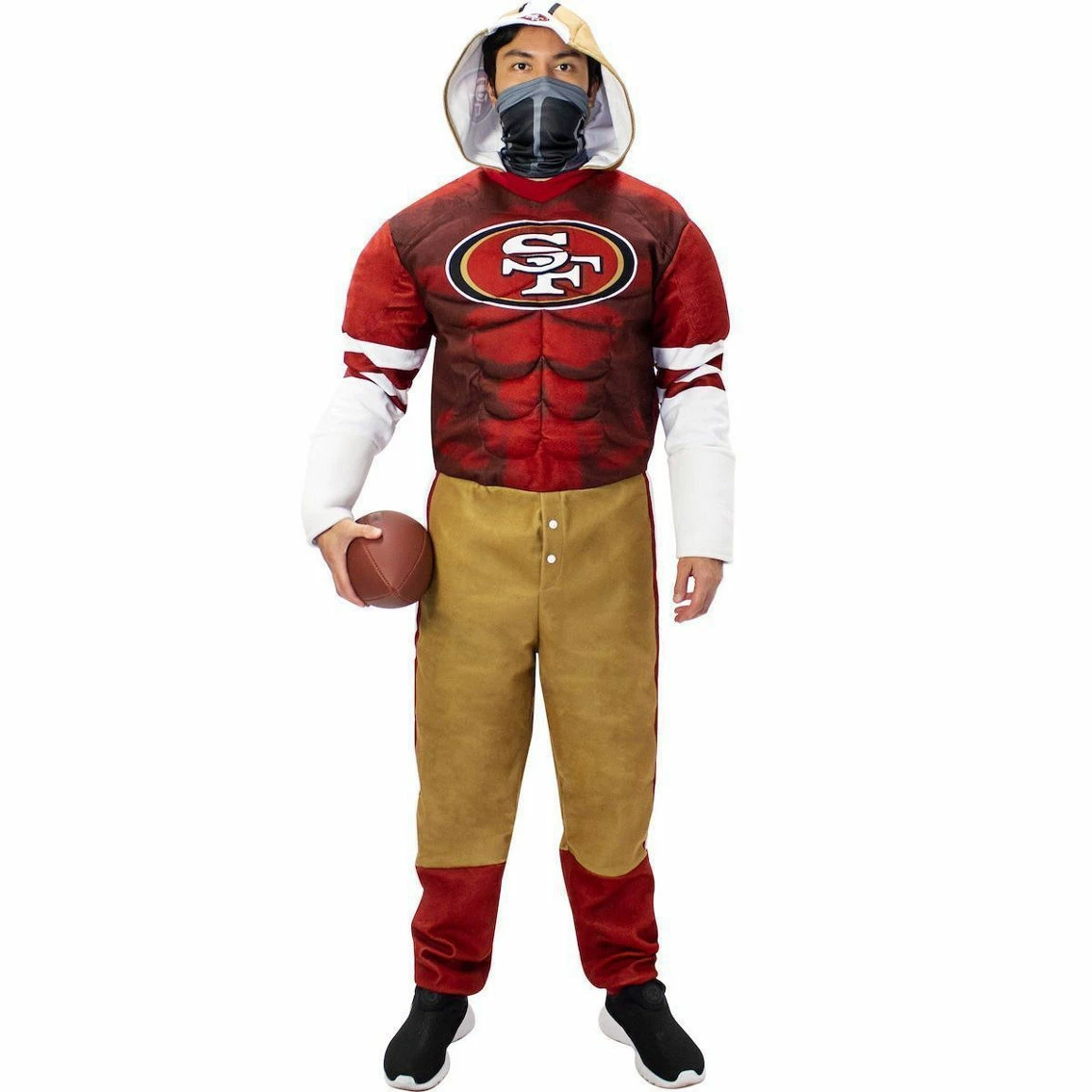 Jerry Leigh Men's Scarlet San Francisco 49ers Game Day Costume 4 Jerry Leigh Men's Scarlet San Francisco 49ers Game Day Costume - Image 2