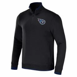 NFL X Darius Rucker Collection By Fanatics Men's Black Tennessee Titans Logo Quarter-Zip Top 8 NFL X Darius Rucker Collection By Fanatics Men's Black Tennessee Titans Logo Quarter-Zip Top -Fanatics DSCO1148313996 1007 ALT2