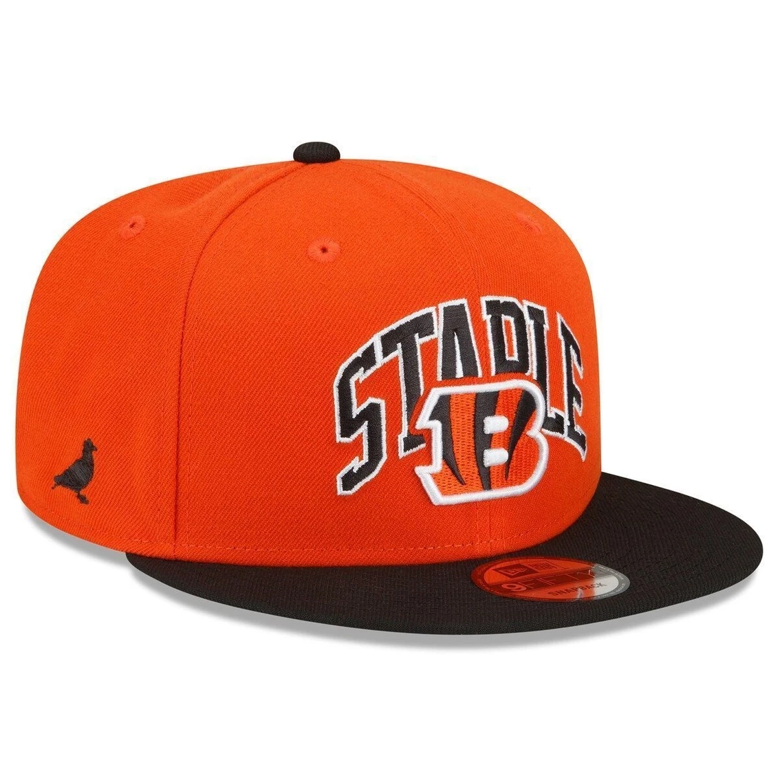 New Era X Staple Men's Orange/Black Cincinnati Bengals NFL X Collection 9FIFTY Snapback Adjustable Hat 4 New Era X Staple Men's Orange/Black Cincinnati Bengals NFL X Collection 9FIFTY Snapback Adjustable Hat - Image 2