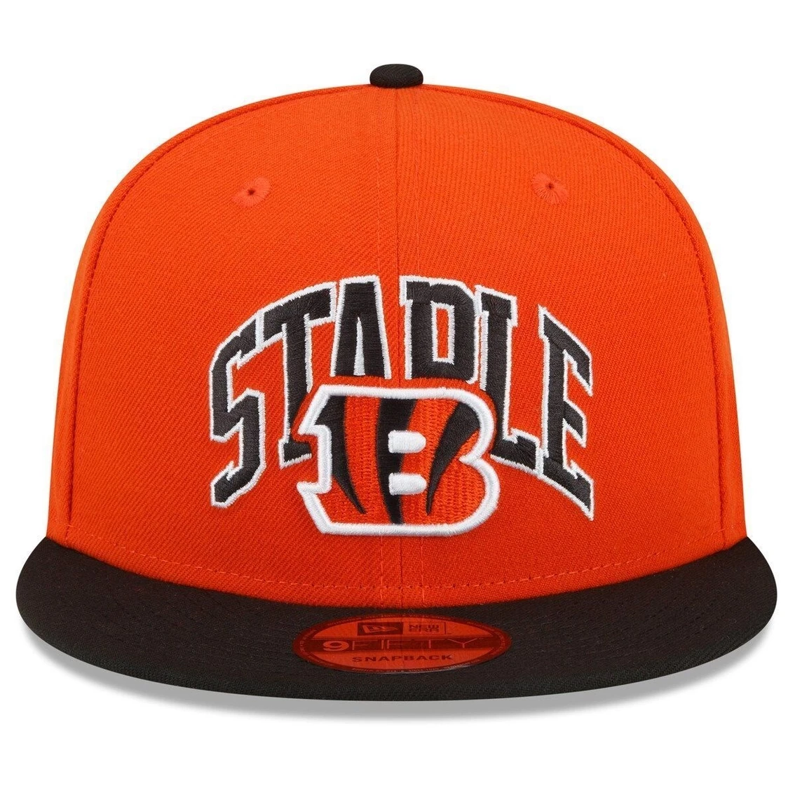 New Era X Staple Men's Orange/Black Cincinnati Bengals NFL X Collection 9FIFTY Snapback Adjustable Hat 5 New Era X Staple Men's Orange/Black Cincinnati Bengals NFL X Collection 9FIFTY Snapback Adjustable Hat - Image 3