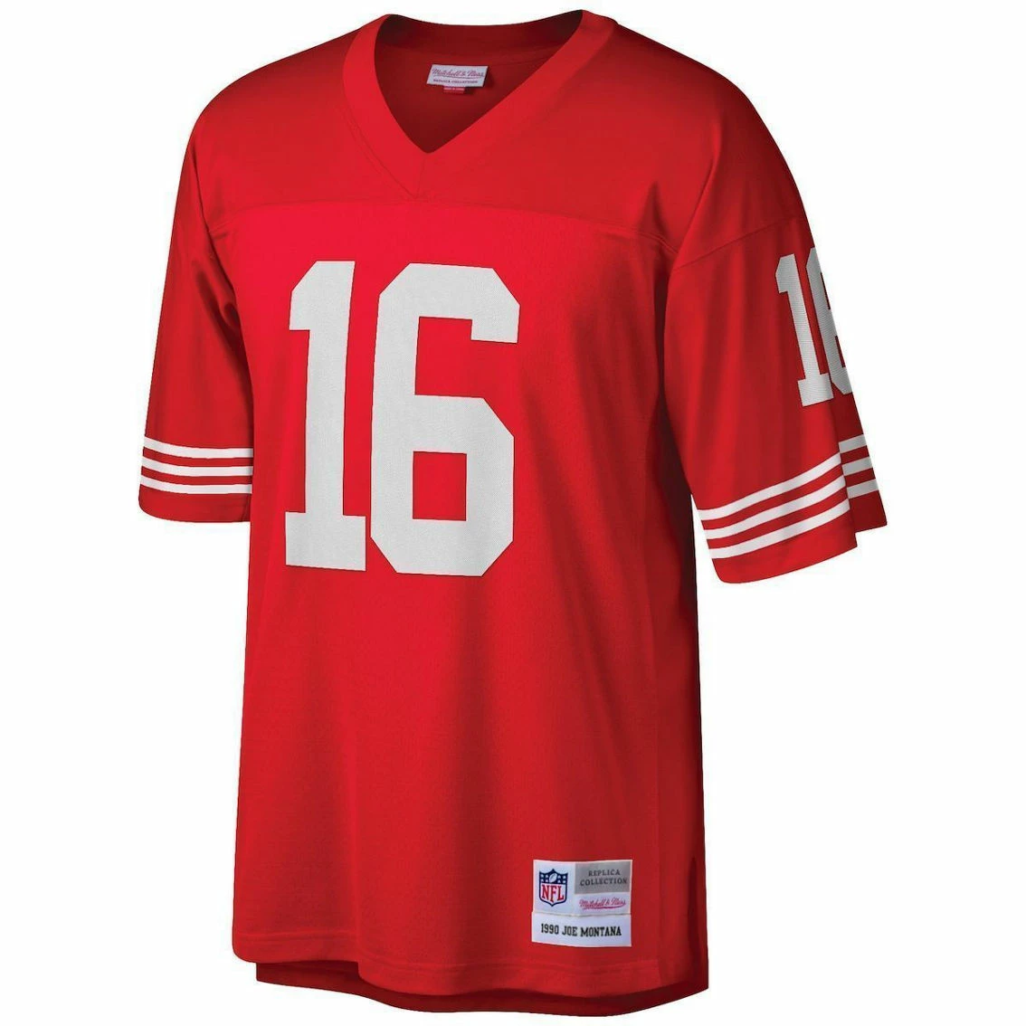 Mitchell & Ness Men's Joe Montana Scarlet San Francisco 49ers Big & Tall 1990 Retired Player Replica Jersey 5 Mitchell & Ness Men's Joe Montana Scarlet San Francisco 49ers Big & Tall 1990 Retired Player Replica Jersey - Image 3