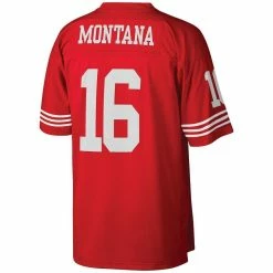 Mitchell & Ness Men's Joe Montana Scarlet San Francisco 49ers Big & Tall 1990 Retired Player Replica Jersey 9 Mitchell & Ness Men's Joe Montana Scarlet San Francisco 49ers Big & Tall 1990 Retired Player Replica Jersey -Fanatics DSCO1148315047 2946 ALT3