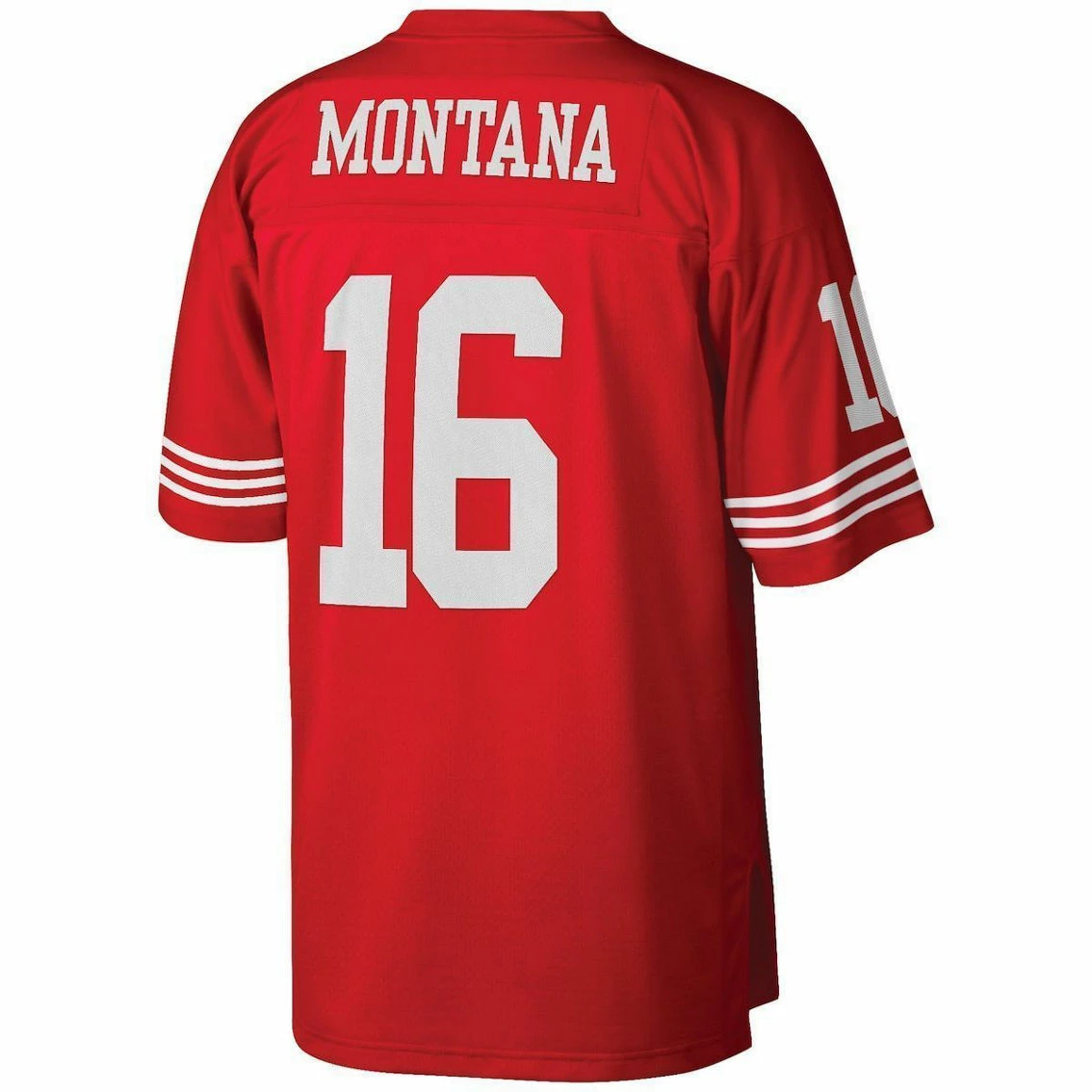 Mitchell & Ness Men's Joe Montana Scarlet San Francisco 49ers Big & Tall 1990 Retired Player Replica Jersey 6 Mitchell & Ness Men's Joe Montana Scarlet San Francisco 49ers Big & Tall 1990 Retired Player Replica Jersey - Image 4