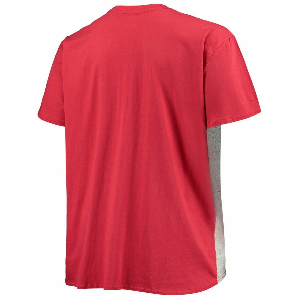Fanatics Branded Men's Scarlet/Heathered Gray San Francisco 49ers Big & Tall Color Block T-Shirt 6 Fanatics Branded Men's Scarlet/Heathered Gray San Francisco 49ers Big & Tall Color Block T-Shirt - Image 4