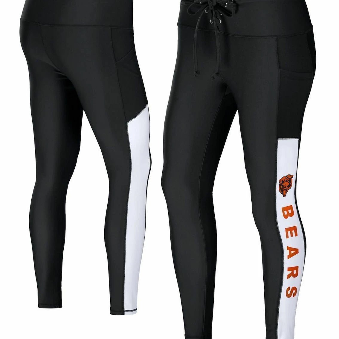 WEAR By Erin Andrews Women's Black Chicago Bears Leggings 4 WEAR By Erin Andrews Women's Black Chicago Bears Leggings - Image 2