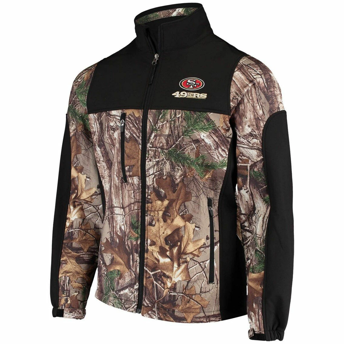 Dunbrooke Men's Realtree Camo/Black San Francisco 49ers Circle Hunter Softshell Full-Zip Jacket 5 Dunbrooke Men's Realtree Camo/Black San Francisco 49ers Circle Hunter Softshell Full-Zip Jacket - Image 3