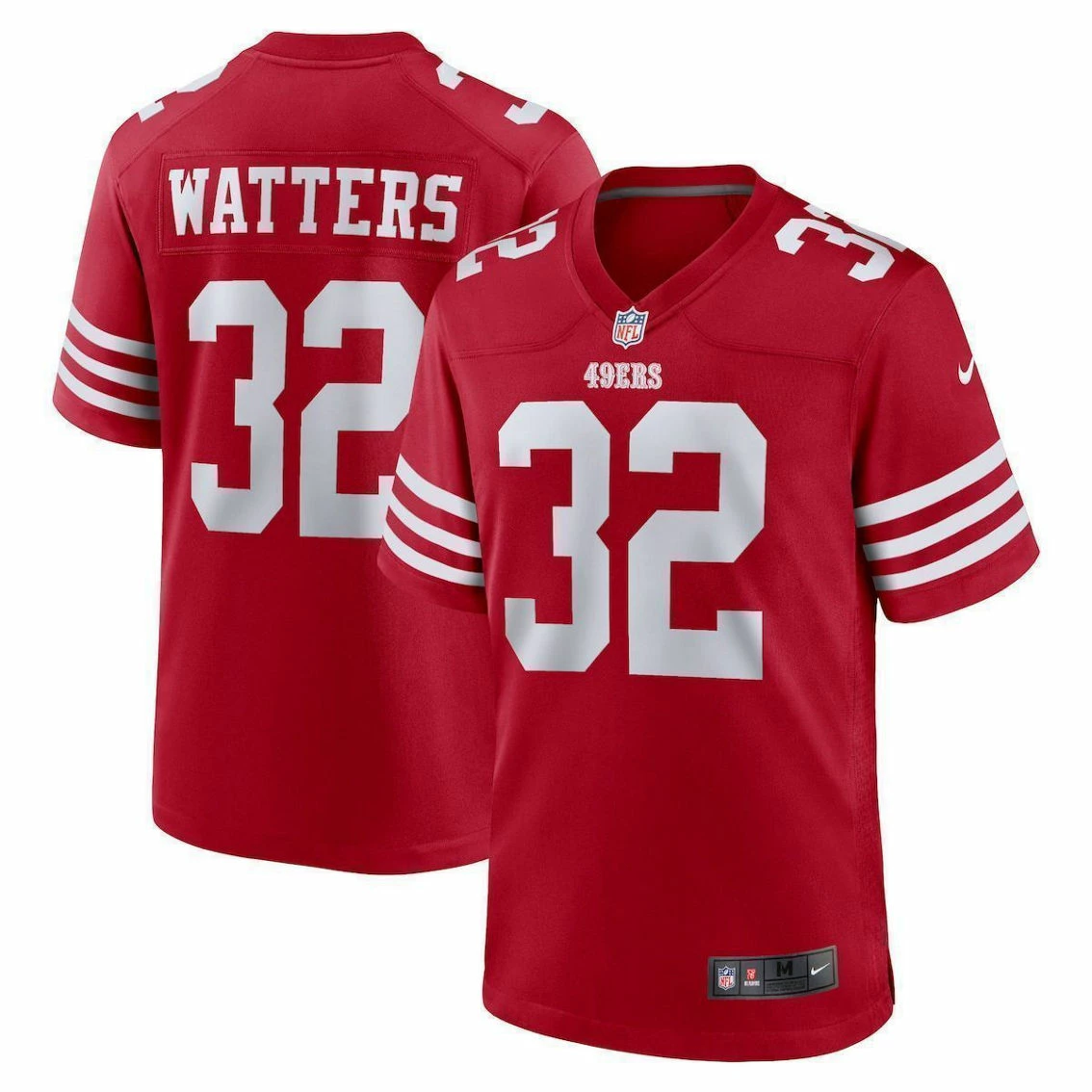 Nike Men's Ricky Watters Scarlet San Francisco 49ers Retired Player Game Jersey 4 Nike Men's Ricky Watters Scarlet San Francisco 49ers Retired Player Game Jersey - Image 2