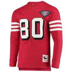 Mitchell & Ness Men's Jerry Rice Scarlet San Francisco 49ers Throwback Retired Player Name & Number Long Sleeve Top 8 Mitchell & Ness Men's Jerry Rice Scarlet San Francisco 49ers Throwback Retired Player Name & Number Long Sleeve Top -Fanatics DSCO1148316261 2946 ALT2