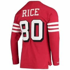 Mitchell & Ness Men's Jerry Rice Scarlet San Francisco 49ers Throwback Retired Player Name & Number Long Sleeve Top 9 Mitchell & Ness Men's Jerry Rice Scarlet San Francisco 49ers Throwback Retired Player Name & Number Long Sleeve Top -Fanatics DSCO1148316261 2946 ALT3