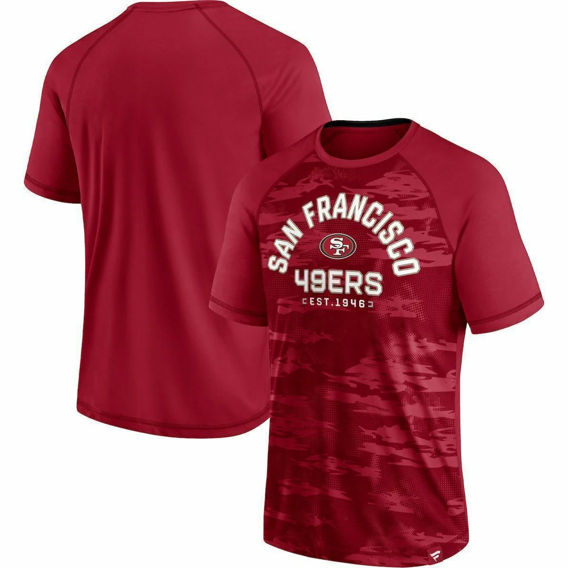 Fanatics Branded Men's Scarlet San Francisco 49ers Hail Mary Raglan T-Shirt 3 Fanatics Branded Men's Scarlet San Francisco 49ers Hail Mary Raglan T-Shirt