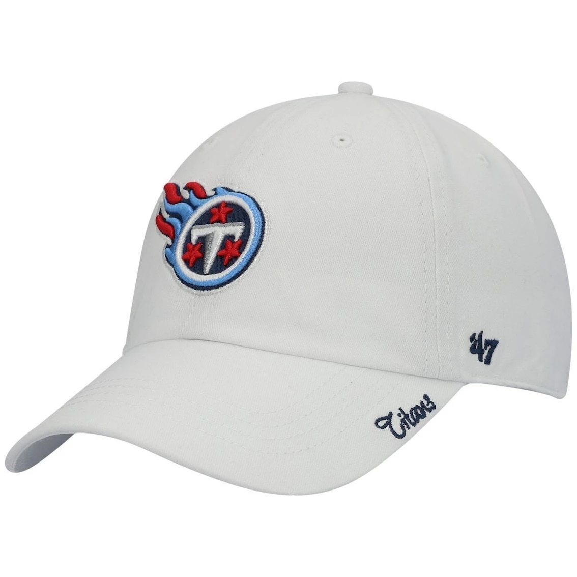 '47 Women's White Tennessee Titans Team Miata Clean Up Adjustable Hat 3 '47 Women's White Tennessee Titans Team Miata Clean Up Adjustable Hat