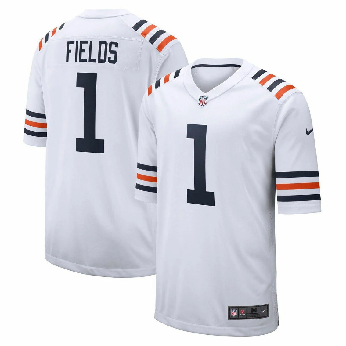 Nike Men's Justin Fields White Chicago Bears 2021 NFL Draft First Round Pick Alternate Classic Game Jersey 3 Nike Men's Justin Fields White Chicago Bears 2021 NFL Draft First Round Pick Alternate Classic Game Jersey