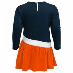 Outerstuff Girls Infant Navy/Orange Chicago Bears Heart To Heart Jersey Tri-Blend Dress -Fanatics DSCO1148318578 ANGEBL ALT3
