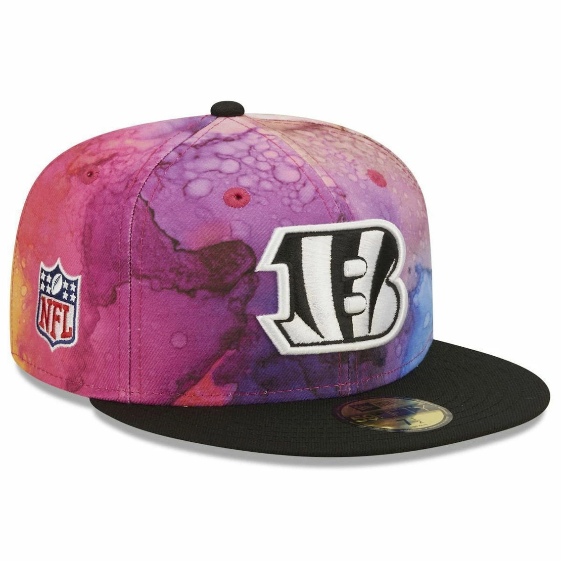 Men's New Era Pink/Black Cincinnati Bengals 2022 NFL Crucial Catch 59FIFTY Fitted Hat 4 Men's New Era Pink/Black Cincinnati Bengals 2022 NFL Crucial Catch 59FIFTY Fitted Hat - Image 2