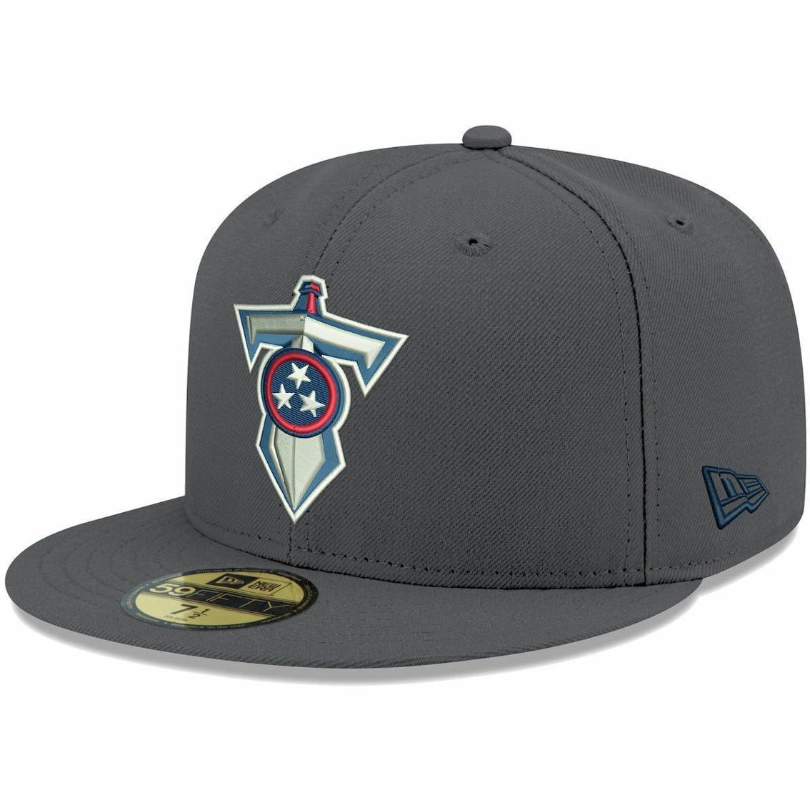 New Era Men's Graphite Tennessee Titans Alternate Logo Storm II 59FIFTY Fitted Hat 4 New Era Men's Graphite Tennessee Titans Alternate Logo Storm II 59FIFTY Fitted Hat - Image 2