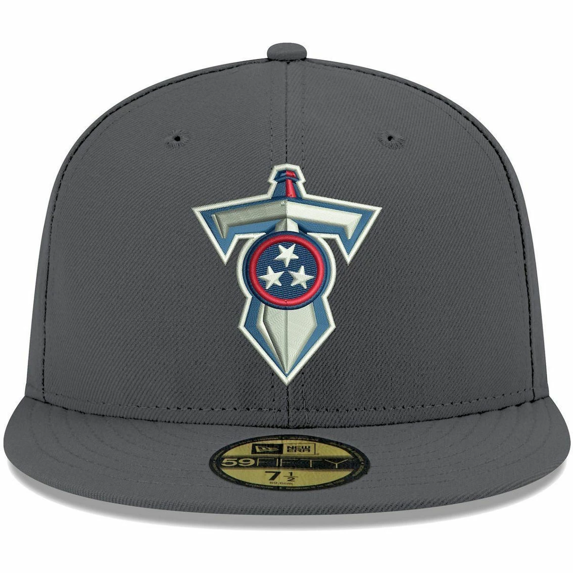 New Era Men's Graphite Tennessee Titans Alternate Logo Storm II 59FIFTY Fitted Hat 5 New Era Men's Graphite Tennessee Titans Alternate Logo Storm II 59FIFTY Fitted Hat - Image 3
