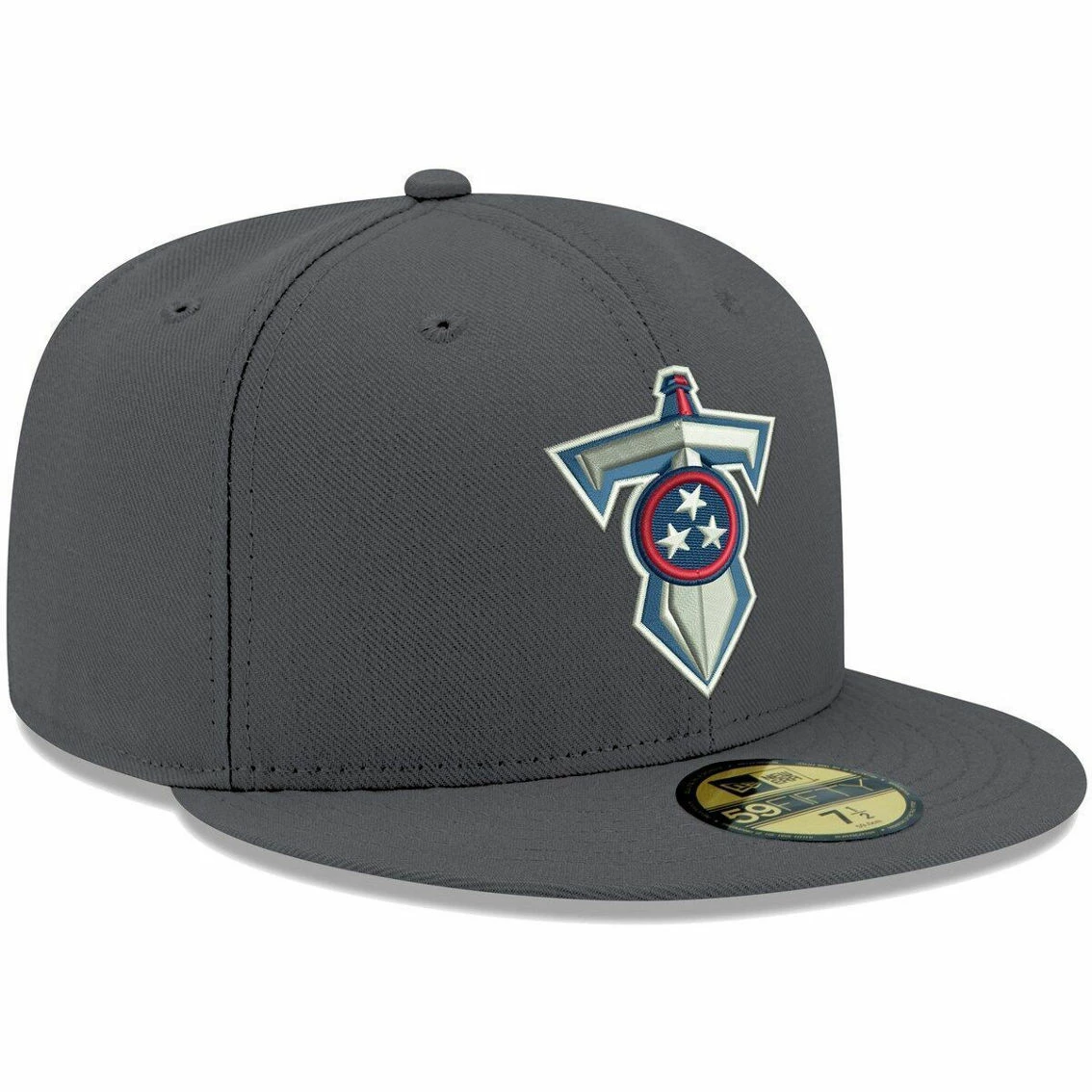 New Era Men's Graphite Tennessee Titans Alternate Logo Storm II 59FIFTY Fitted Hat 6 New Era Men's Graphite Tennessee Titans Alternate Logo Storm II 59FIFTY Fitted Hat - Image 4