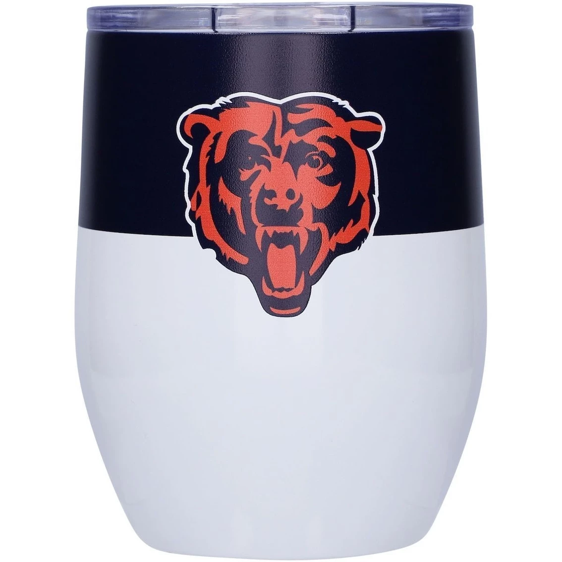 Logo Brands Chicago Bears 16oz. Colorblock Stainless Steel Curved Tumbler 3 Logo Brands Chicago Bears 16oz. Colorblock Stainless Steel Curved Tumbler
