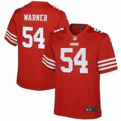 Nike Youth Fred Warner Scarlet San Francisco 49ers Game Jersey -Fanatics DSCO1148320108 2946 ALT1