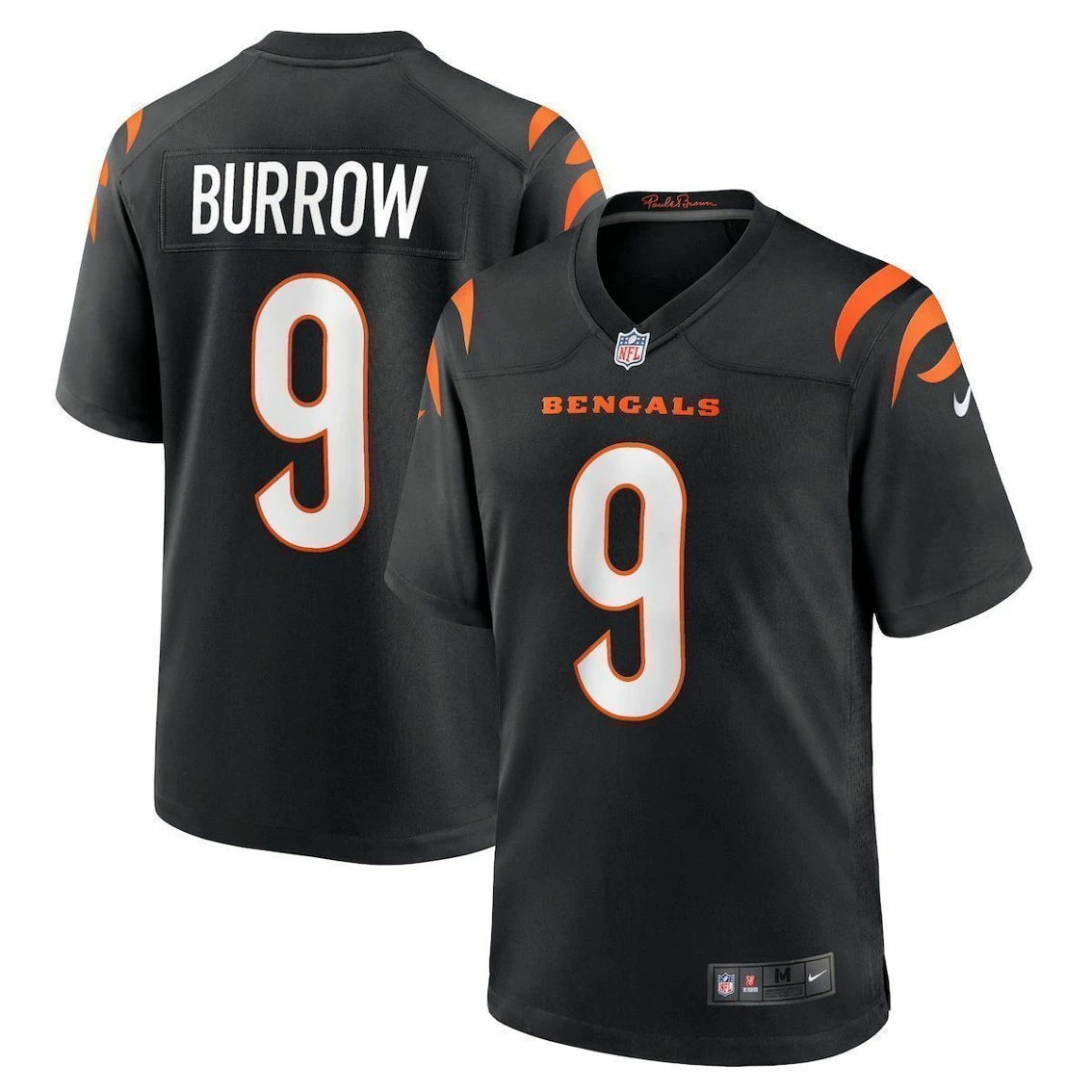 Men's Nike Joe Burrow Black Cincinnati Bengals Game Jersey 3 Men's Nike Joe Burrow Black Cincinnati Bengals Game Jersey