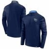 Fanatics Branded Men's Navy Tennessee Titans Ringer Quarter-Zip Jacket