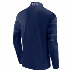 Fanatics Branded Men's Navy Tennessee Titans Ringer Quarter-Zip Jacket -Fanatics DSCO1148320897 1320 ALT3