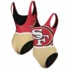 FOCO Women's Scarlet San Francisco 49ers Team One-Piece Swimsuit -Fanatics DSCO1148321022 2946