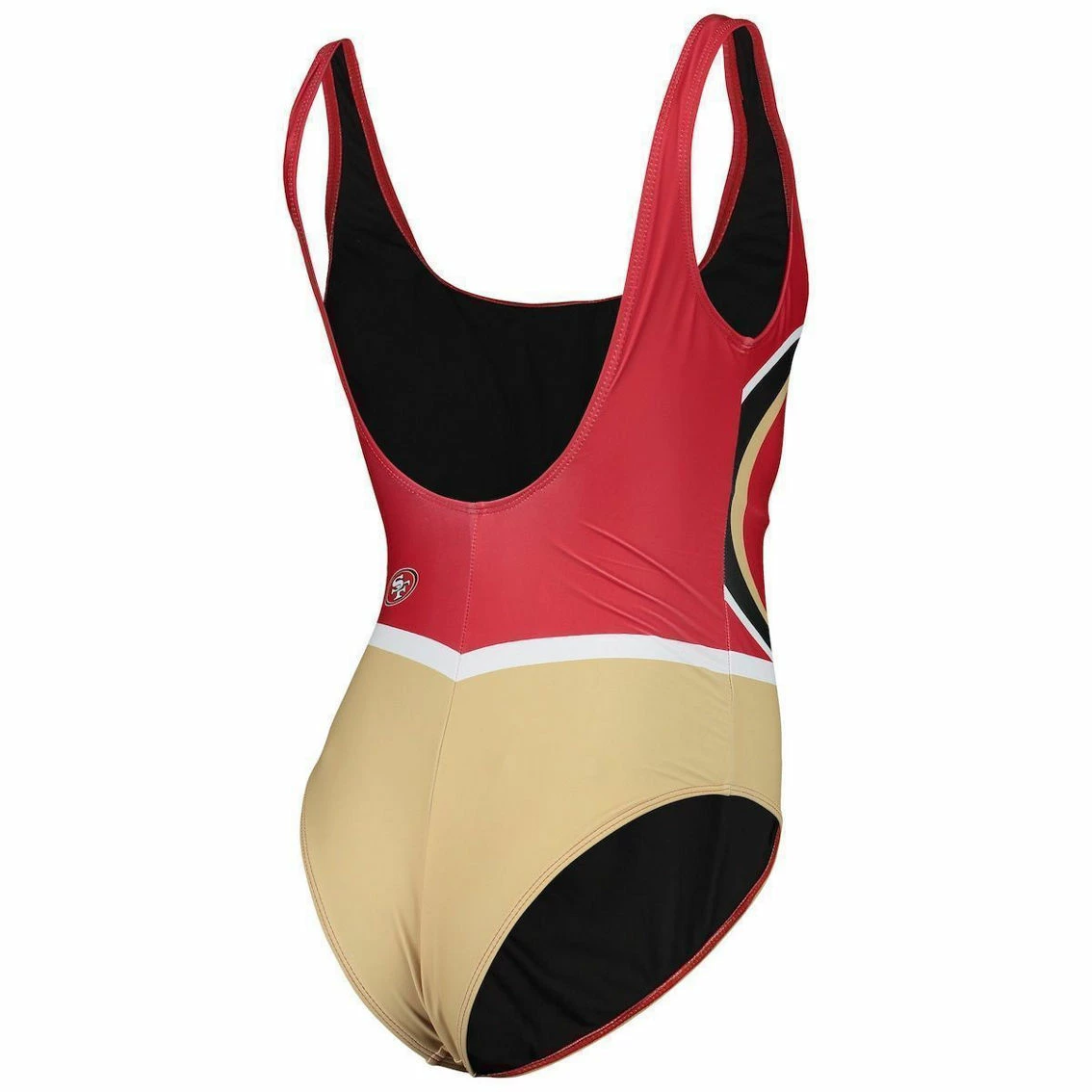 FOCO Women's Scarlet San Francisco 49ers Team One-Piece Swimsuit 6 FOCO Women's Scarlet San Francisco 49ers Team One-Piece Swimsuit - Image 4