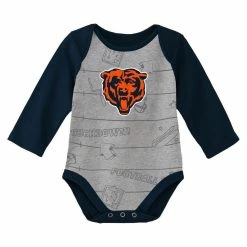 Outerstuff Newborn & Infant Navy/Heathered Gray Chicago Bears Born To Win Two-Pack Long Sleeve Bodysuit Set -Fanatics DSCO1148321182 1320 ALT2