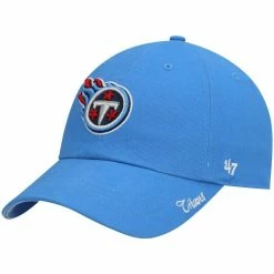 '47 Women's Light Blue Tennessee Titans Miata Clean Up Secondary Logo Adjustable Hat